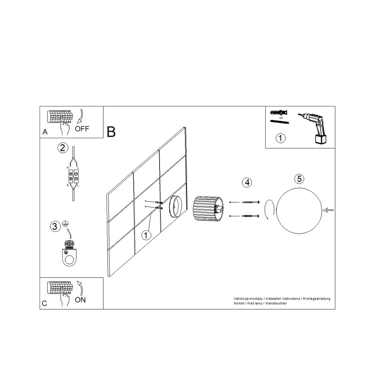 Design Wandleuchte HALO