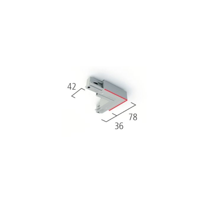 90° Eckverbinder mit Einspeisemöglichkeit Schutzleiter außen