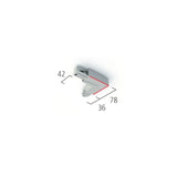 90° Eckverbinder mit Einspeisemöglichkeit Schutzleiter außen