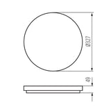 FULGA R LED Decken-Anbauleuchte rund IP54