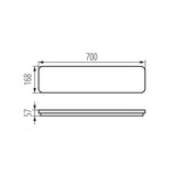 INCE LED Anbauleuchte flach — Lineare Deckenlampe CCT IP40