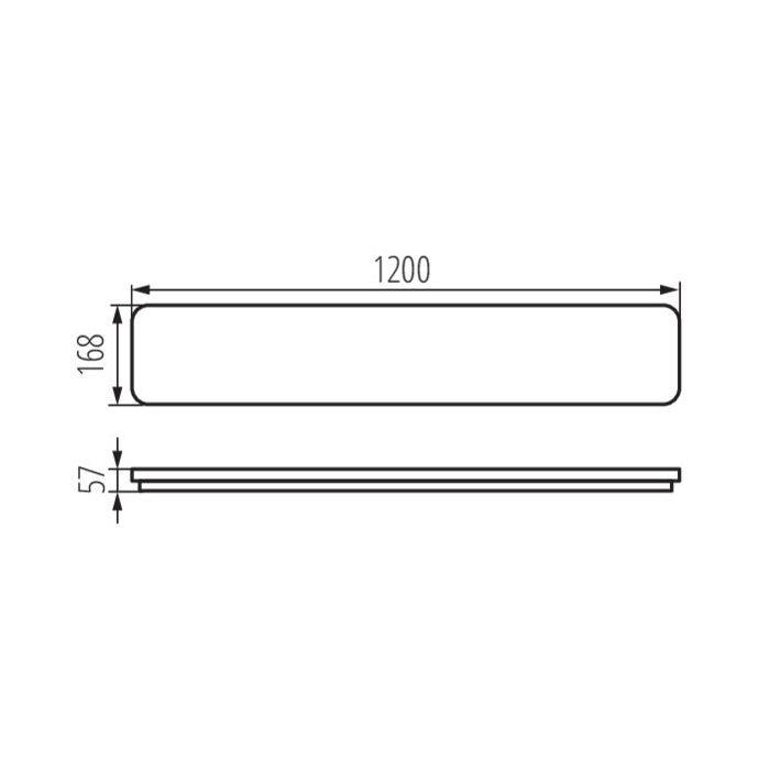 INCE LED Anbauleuchte flach — Lineare Deckenlampe CCT IP40