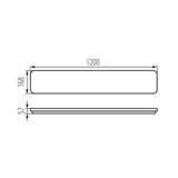 INCE LED Anbauleuchte flach — Lineare Deckenlampe CCT IP40