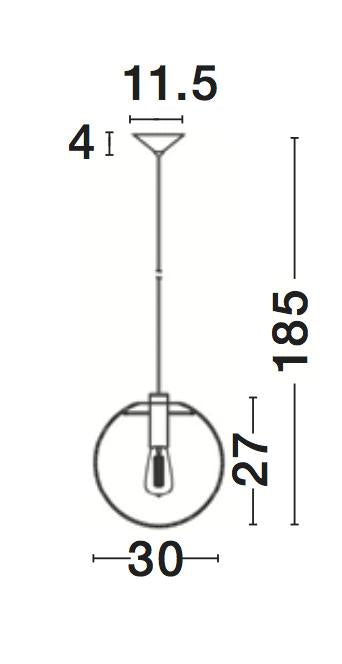 OVVIO Hängeleuchte Ø 30cm-Luxomo Leuchten