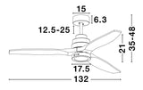 SABAL Deckenventilator Ø 132cm-Luxomo Leuchten