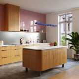 Lineare LED-Pendelleuchte BISCUIT – 131 cm Aluminium