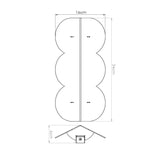Wellen-Wandleuchte BISCUIT – Skulpturaler Aluminium-Spot in 10 Trendfarben