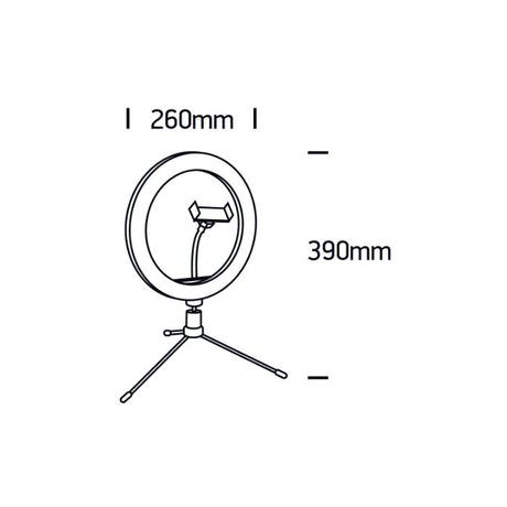 Selfie LED Tischleuchte-Luxomo Leuchten