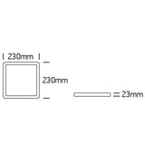 REDA LED Deckenleuchte quadratisch — UGR<19 umschaltbar
