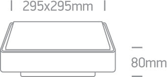 SILL L LED Wand-/Deckenleuchte-Luxomo Leuchten