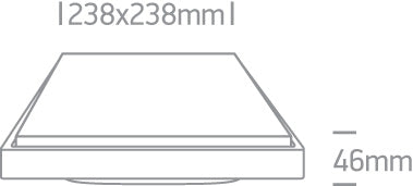 STIP M LED Wand-/Deckenleuchte 23,8 cm-Luxomo Leuchten