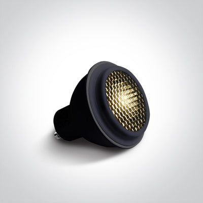LED Retrofit GU10 6W 230V 60° Wabenraster