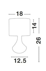 ROSIA Tischleuchte Ø 18cm-Luxomo Leuchten