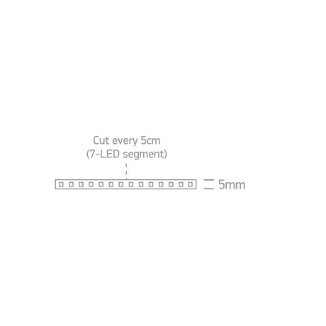 7823 LED Strip Indoor 5m 9,6W 24V IP20 selbstklebend-Luxomo Leuchten
