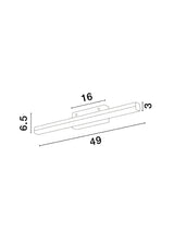 WILLOW Badezimmerleuchte 49cm 12W-Luxomo Leuchten