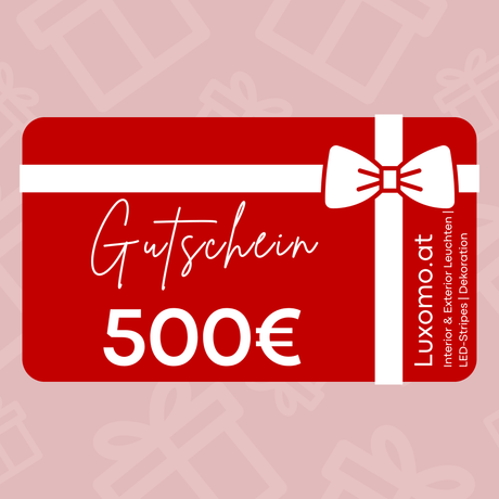 LUXOMO-Gutscheinkarte-Luxomo Leuchten