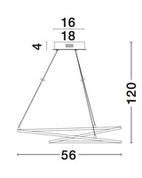 VIAREGGIO Hängeleuchte Ø 56cm-Luxomo Leuchten