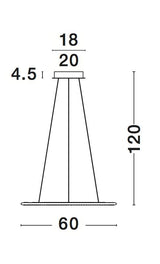 LIVORNO Hängeleuchte Ø 60cm-Luxomo Leuchten