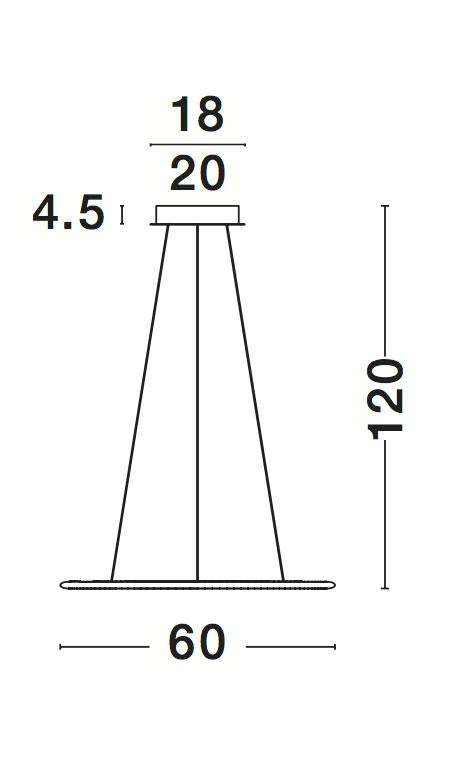 LIVORNO Hängeleuchte Ø 60cm-Luxomo Leuchten