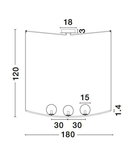 VITTON Hängeleuchte 3x5W-Luxomo Leuchten