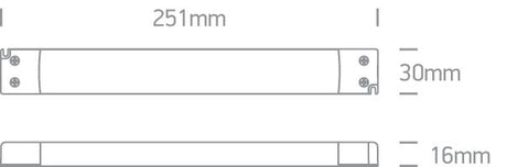 LED Treiber 24V DC on/off länglich IP20-Luxomo Leuchten
