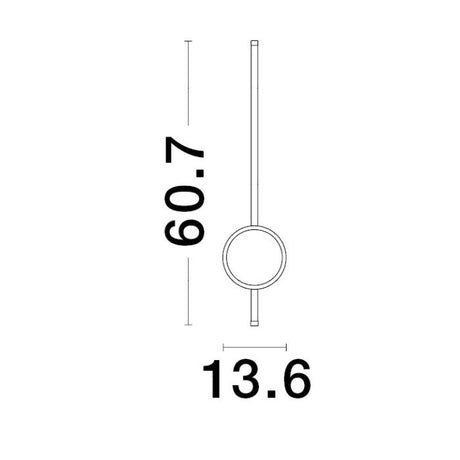 CLOCK Wandleuchte-Luxomo Leuchten