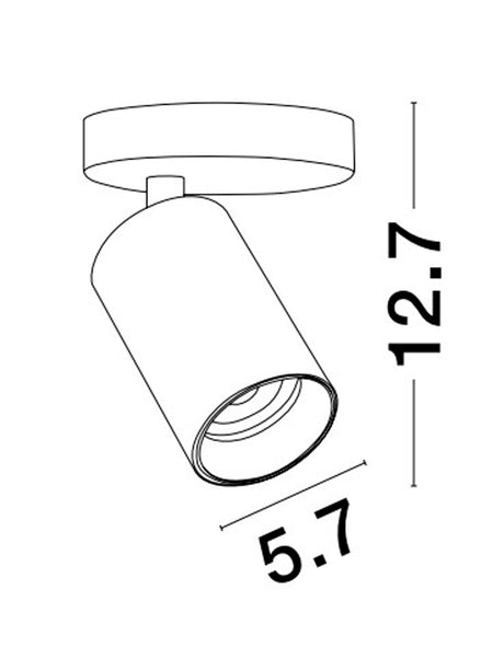 INUS Deckenstrahler Ø 5,7cm-Luxomo Leuchten