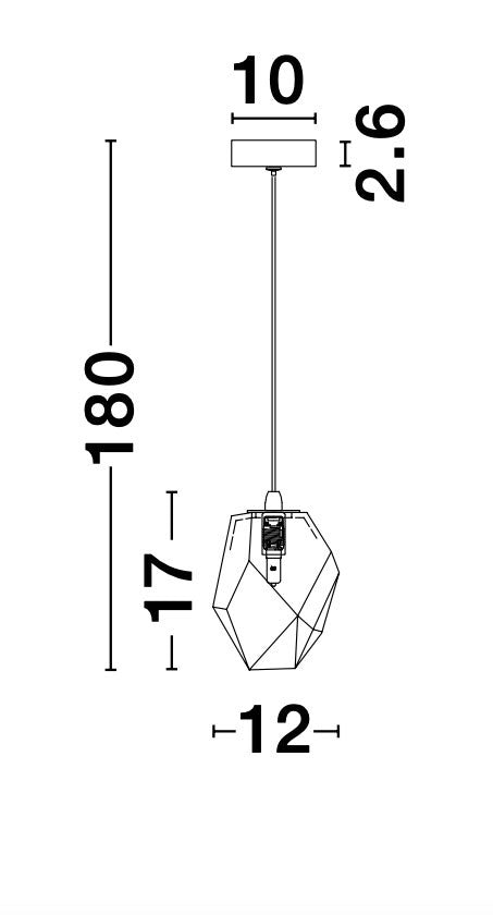 ICE Hängeleuchte 1x5W-Luxomo Leuchten