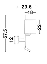 YAMA Wandleuchte 12W verstellbar-Luxomo Leuchten