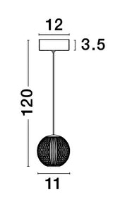 BRILLANTE Hängeleuchte Ø 12cm-Luxomo Leuchten
