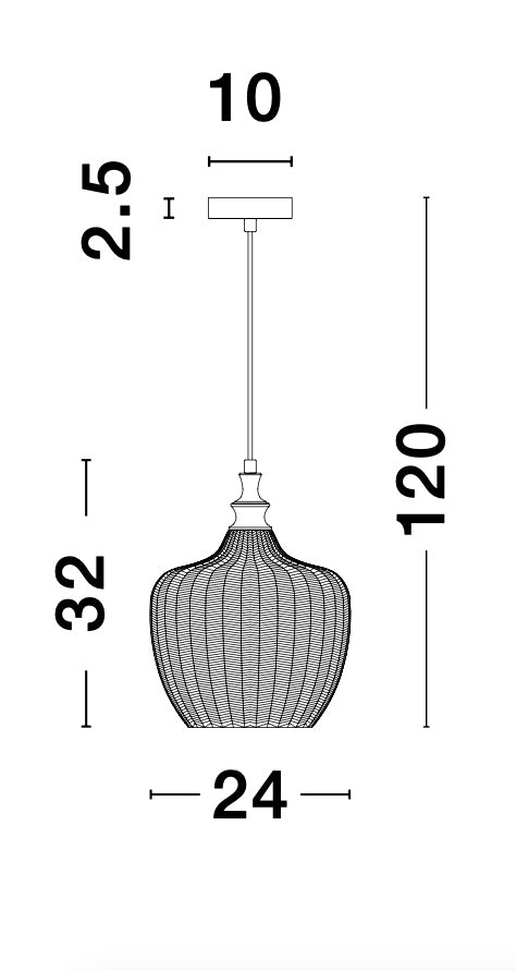 LONI Pendelleuchte Ø 24cm-Luxomo Leuchten