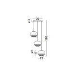 MAEVE Hängeleuchte 3x12W-Luxomo Leuchten