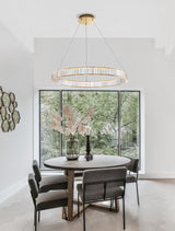 AURELIA Kristall-Hängeleuchte rund-Luxomo Leuchten