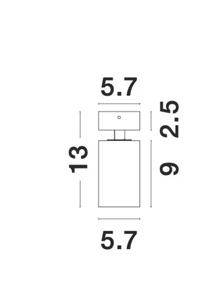 INUS Deckenstrahler Ø 5,7cm-Luxomo Leuchten