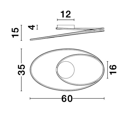 VIARREGIO Deckenleuchte Ø 60cm-Luxomo Leuchten