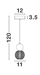 BRILLE Pendelleuchte Ø 11-14cm-Luxomo Leuchten