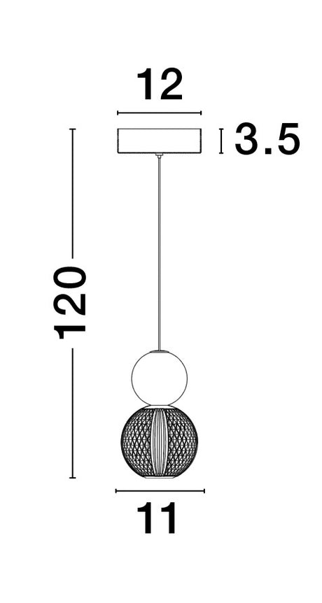 BRILLE Pendelleuchte Ø 11-14cm-Luxomo Leuchten