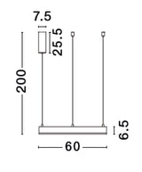 MOTIF Hängeleuchte 2700K-6000K-Luxomo Leuchten
