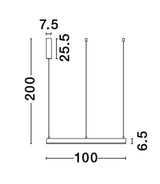 MOTIF Hängeleuchte 2700K-6000K-Luxomo Leuchten