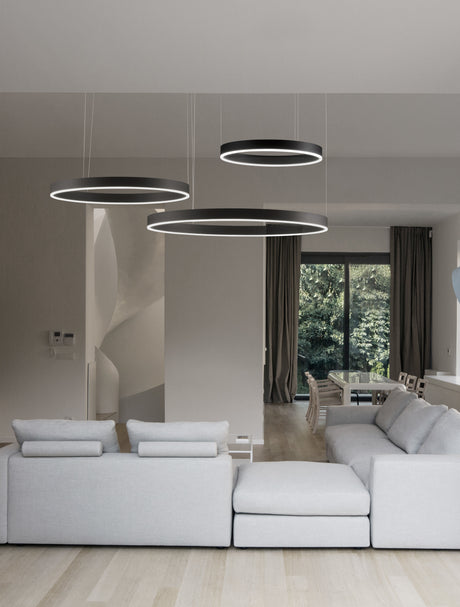 MOTIF Hängeleuchte 3 Ringe 2700K-6000K-Luxomo Leuchten