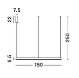 MOTIF Hängeleuchte 2700K-6000K-Luxomo Leuchten