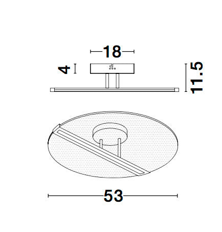 JERTUNA Deckenleuchte Ø 53cm-Luxomo Leuchten