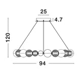 BRILLE Hängeleuchte Ø 94cm-Luxomo Leuchten