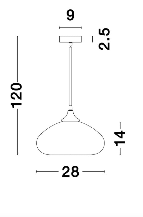SAVAZ Hängeleuchte Ø 28cm-Luxomo Leuchten