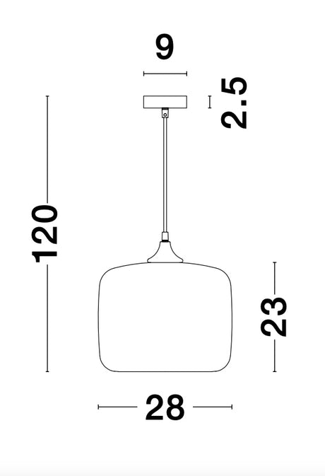 SAVAZ Hängeleuchte Ø 28cm-Luxomo Leuchten