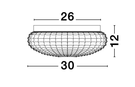 CLAM Deckenleuchte Ø 30cm-Luxomo Leuchten