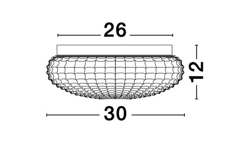 CLAM Deckenleuchte Ø 30cm-Luxomo Leuchten