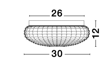CLAM Deckenleuchte Ø 30cm-Luxomo Leuchten