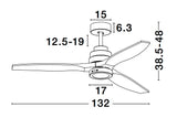 NATURE Deckenventilator Ø 132cm