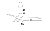 POTE Deckenventilator Ø 110cm